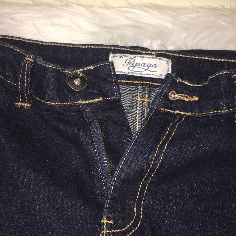 NEW Papaya Women's Size 14 Jeans * Dark Blue CROP